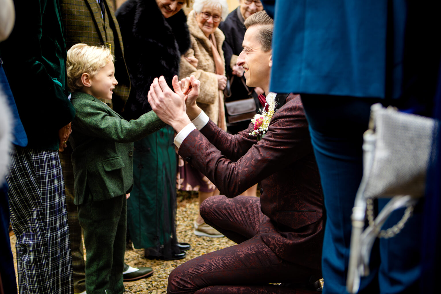 Bruidegom met neefje