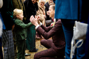 Bruidegom met neefje